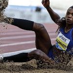 La ‘Reina’ del salto triple fue superada por la kazaja Olga Rypakova.
