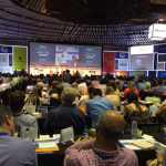 clausura del Congreso Colombiano de la Construcción, la presidente de Camacol, Sandra Forero Ramírez