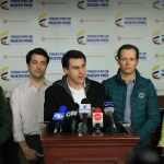 Equipo de Mintransporte en cabeza del Ministro Jorje Eduardo Rojas