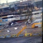 Colapsó parte de gradería del Plazas Alcid