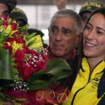La antioqueña fue recibida en el aeropuerto José María Córdova, de Rionegro, por varios familiares y medios de comunicación.