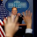 Portavoz de la Casa Blanca Sean Spicer.