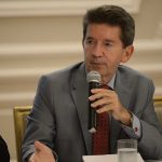 El Gobernador de Antioquia, Luis Pérez,