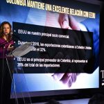ministra de Comercio, Industria y Turismo, María Claudia Lacouture, durante el foro del diario La República ‘Trump