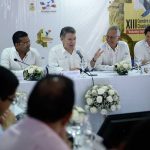 El Presidente Juan Manuel Santos encabeza el acto de clausura de la XIII Cumbre de Ciudades Capitales.