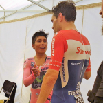 Nairo felicita a Tom Dumolin