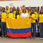 Directora de Coldeportes le entregó el pabellón nacional a la delegación que participará en Wroclaw, Polonia