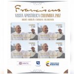 Estampillas humenaje Visita Papa Francisco