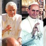 Papa Francisco, Benedicto XVI, Pablo VI y San Juan Pablo II
