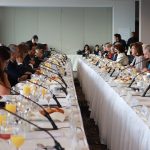 Canciller María Ángela Holguín participó en el desayuno Ministerial del Grupo de Amigos de la Mediación