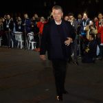 Aclamado por los jóvenes reunidos en el One Young World, el Presidente Juan Manuel Santos ingresa al sitio de inicio de la Cumbre más importante del mundo de su tipo.