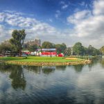BOGOTÁ, COLOMBIA - FEBRUARY 05: A course scenic view of the 18th hole during the second round of the Web.com Tour Club Colombia Championship Presented by Claro at Bogotá Country Club on February 5, 2016 in Bogotá, Colombia. (Photo by Stan Badz/PGA TOUR)