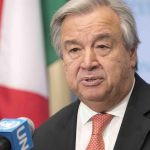 Secretario General de las Naciones Unidas, António Guterres,