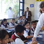 Santos con Estudiantes en Popayán