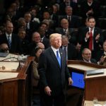 Donal Trump En su primer discurso del Estado de la Unión