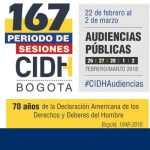 Comisión Interamericana de Derechos Humanos realiza en Bogotá su 167° periodo extraordinario de sesiones