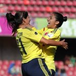 colombia-femenina celeb ra triunfo ante Peru