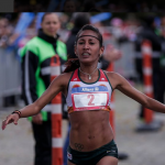 Kellys Arias en la Maratón de Boston 2018