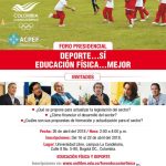 FORO PRESIDENCIAL SOBRE DEPORTE