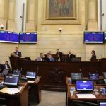 Sesión plenaria del Senado de la República