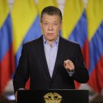 Presidente Santos en el día del Trabajo