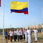 Delegación colombiana izó el Pabellón Nacional en la Villa Centroamericana3