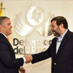 presidente electo, Iván Duque, afirmó este viernes en reunión con el Defensor del Pueblo, Carlos Negre