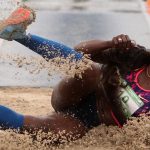 Caterine Ibargüen se bañó en oro