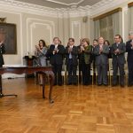 Como primer acto de gobierno, el Presidente Iván Duque posesionó al único gabinete paritario que ha tenido Colombia en su historia.
Foto Monica Gonzalez - Presidencia