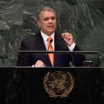 Ante la Asamblea General de Naciones Unidas, el Presidente Iván Duque pidió al mundo actuar para detener el éxodo trágico y que en Venezuela renazca la esperanza.Foto: César Carrión - Presidencia