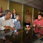Fonseca, La Guajira, octubre 12 de 2018. Aquí no hay enemigos de la paz. Todos los colombianos la quieren construir, dijo el Presidente acompañado por delegados internacionales en el Espacio Territorial de Capacitación y Reincorporación (ETCR) de Pondores, en La Guajira.

Foto: David Romo - Presidencia