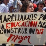 Protesta de estudiantes universitarios