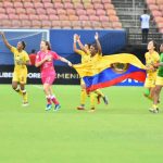 Las jugadoras del Huila celebran su pase a la final de la Libertadores.