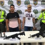 Captura de venezolanos en Valledupar Foto: Policía