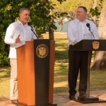 A través del Secretario de Estado de Estados Unidos, Mike Pompeo, el Presidente Duque agradeció a ese país por su apoyo a la agenda de legalidad, emprendimiento y equidad que impulsa el Gobierno de Colombia.