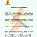 comunicado ACORD 01-19