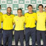 Robert Farah, Juan Sebastián Cabal, Pablo González, Alejandro González, Daniel Galán y Santiago Giraldo. Foto: Fedecoltenis / William Mora.