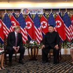 Los presidentes de Estados Unidos, Donald Trump y de Corea del Norte, Kim Jong-un sostuvieron un encuentro privado durante 20 minutos.Foto: AFP